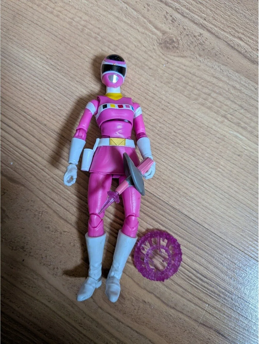 Power Rangers Figurines Set Of 5 With Accessories